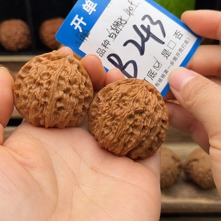 文玩核桃吊坠胖三角白40