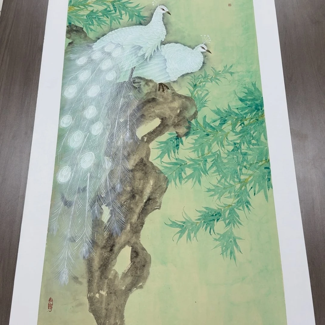 国画国画作品山水花鸟