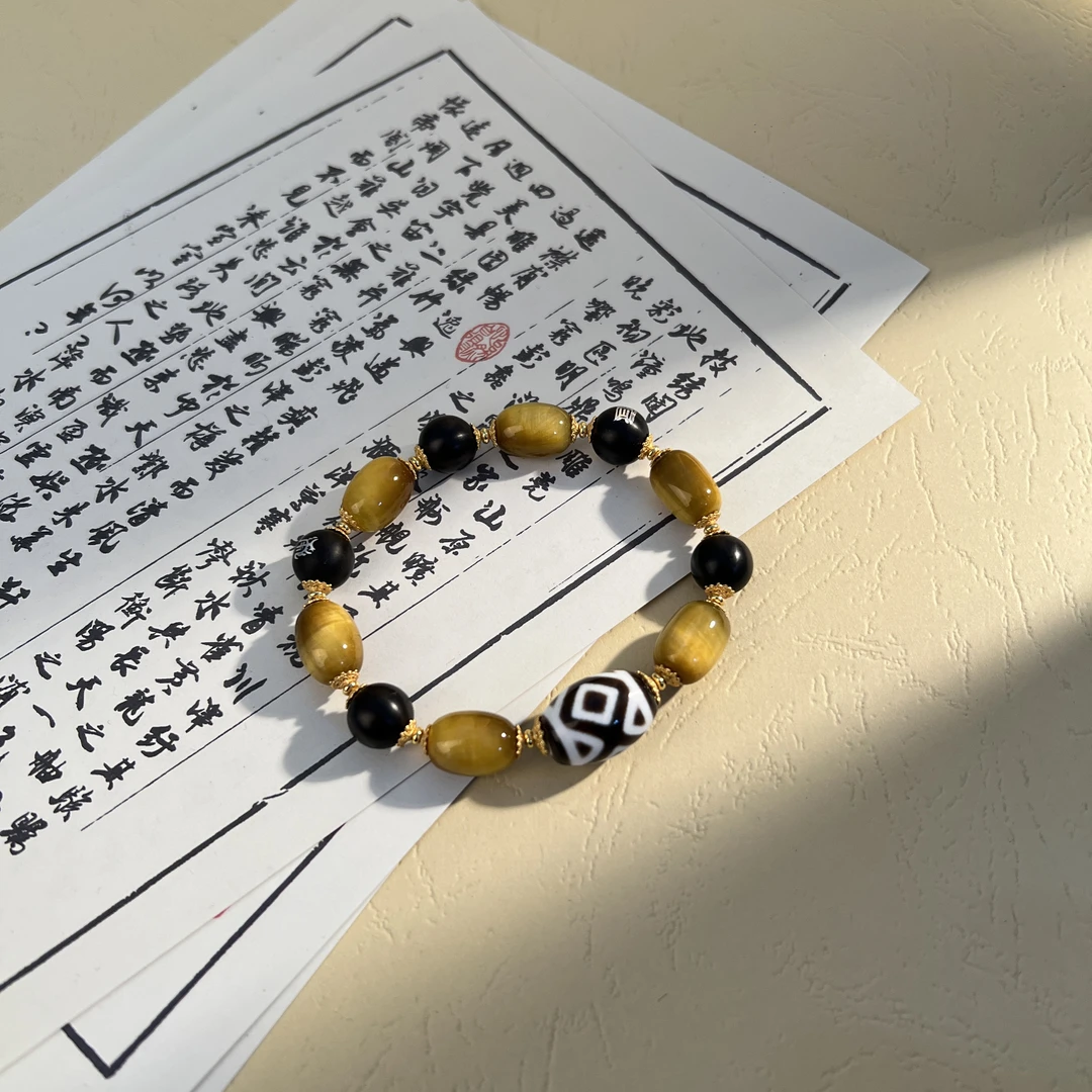 非金属珐琅手链 夏启吉物 【五y真形】珠串