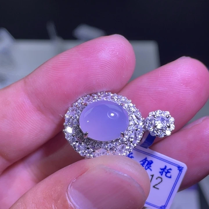 颈饰银S925镶嵌翡翠