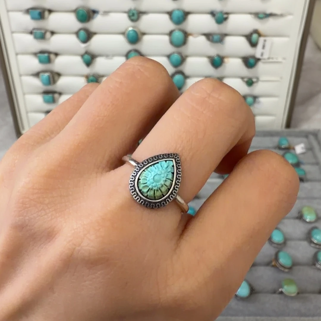 绿松石银S925镶嵌