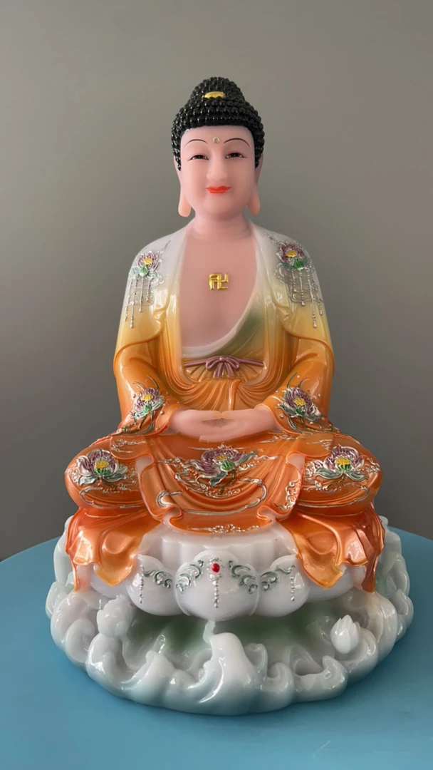 如来手工彩绘摆件12寸