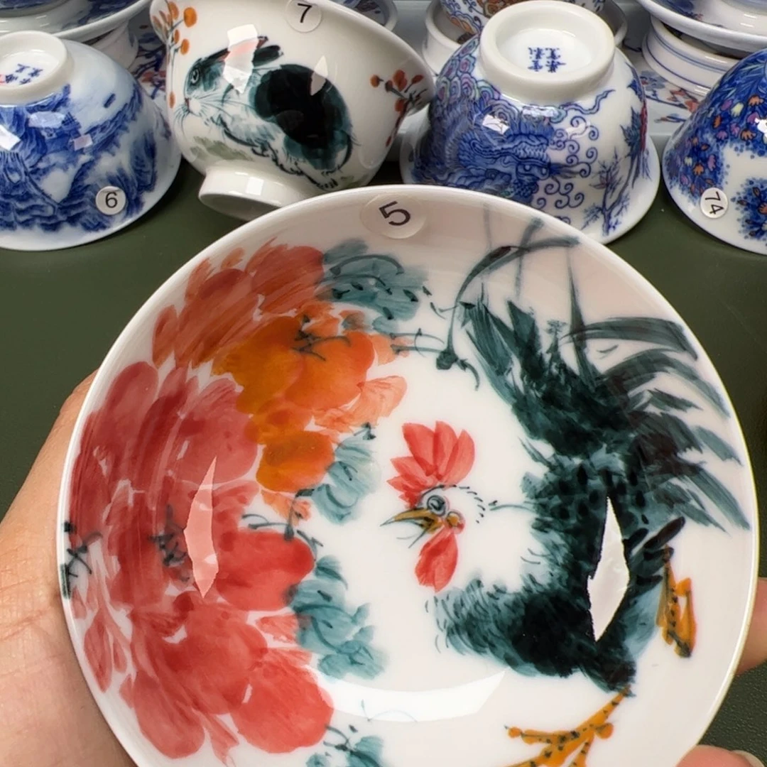 陶瓷景德镇纯手工纯手绘茶具木木5