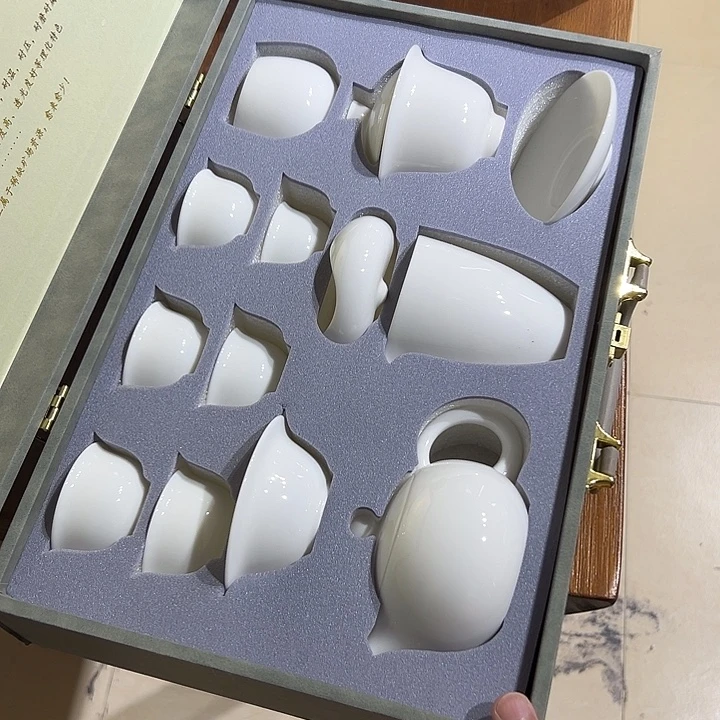陶德化白瓷礼盒套装
