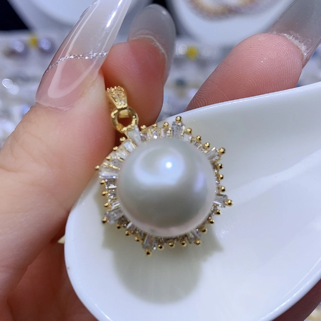 颈饰合金淡水珍珠