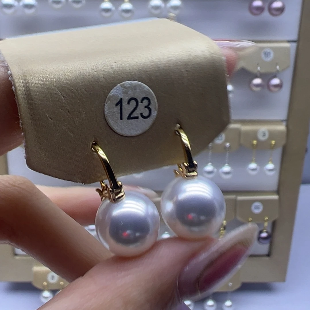 耳饰淡水珍珠银S925镶嵌