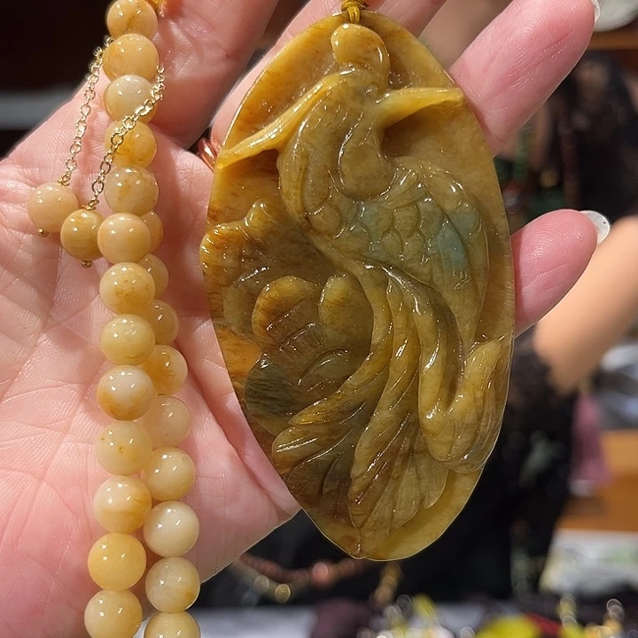 未镶嵌岫玉毛衣链
