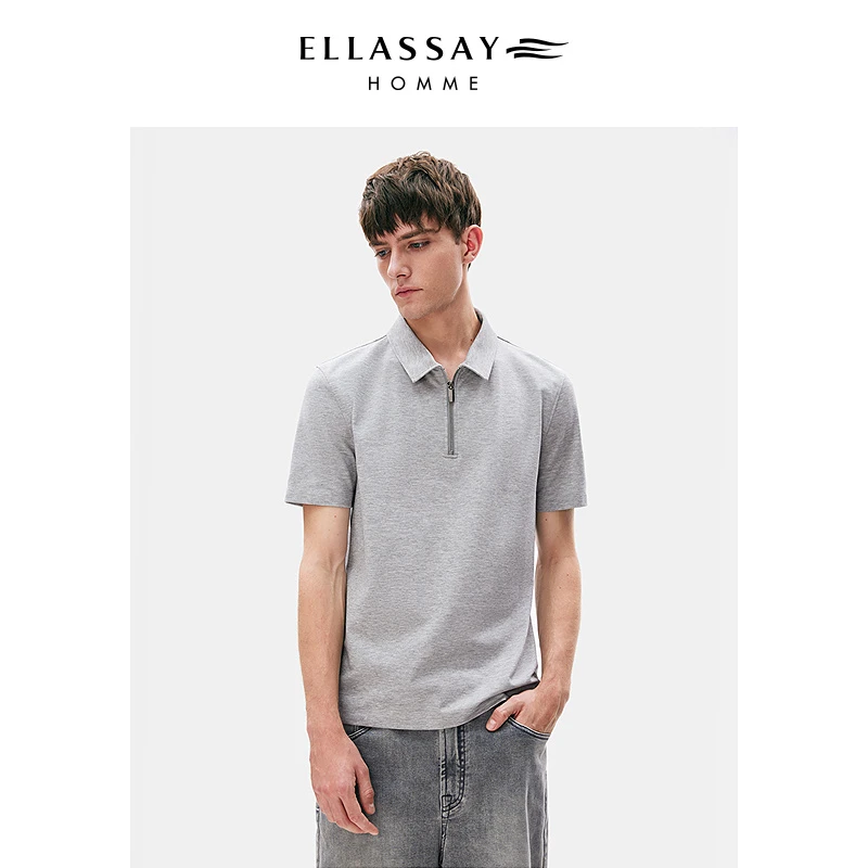 ELLASSAY歌力思男士男装男生夏季高级翻领Polo衫男款EME352Z04000