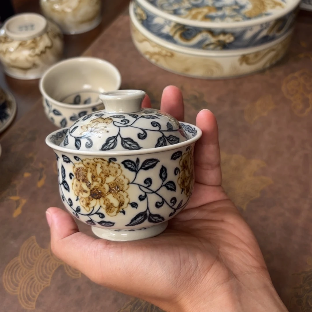 摆件景德镇手绘茶器
