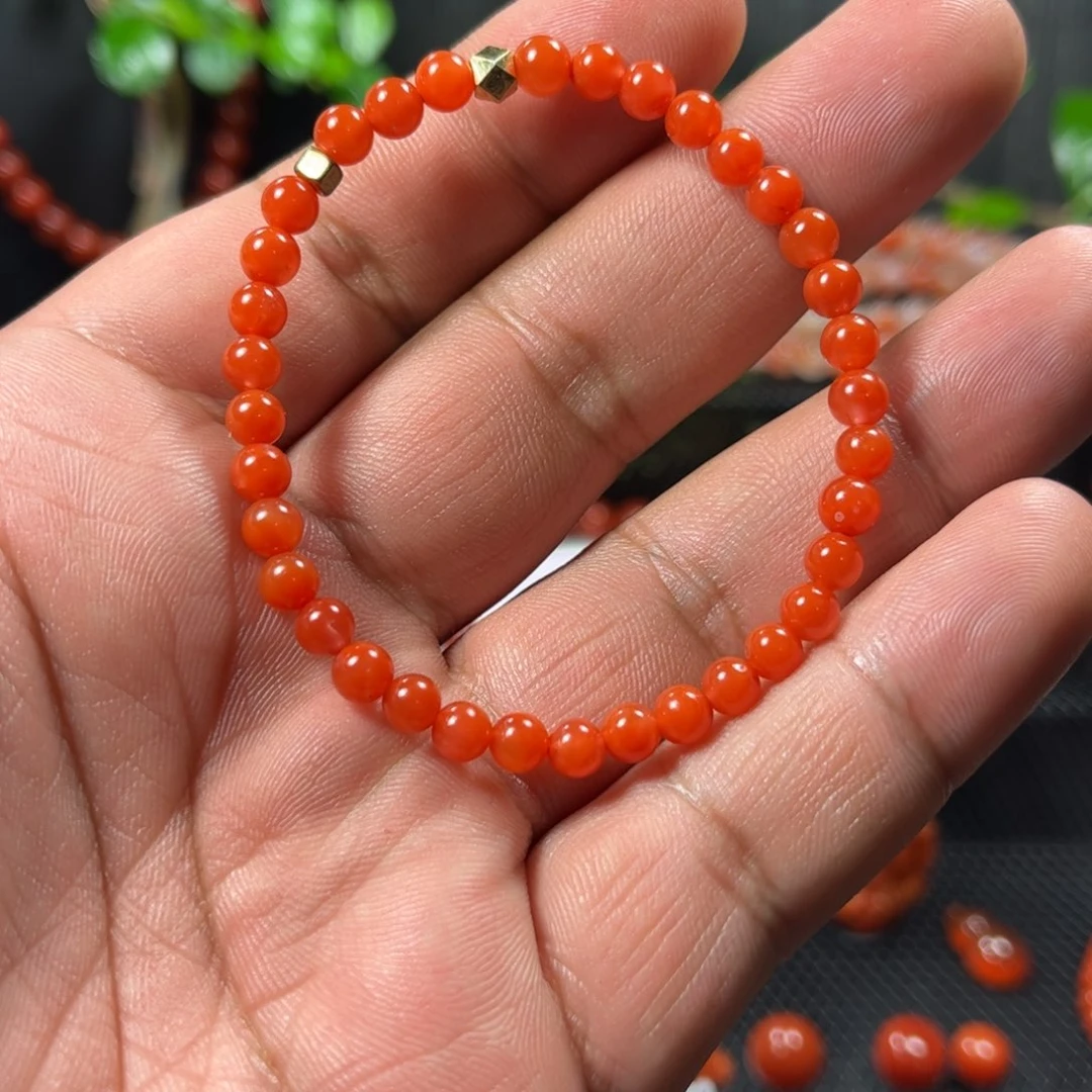 南红玛瑙未镶嵌卡5+单圈