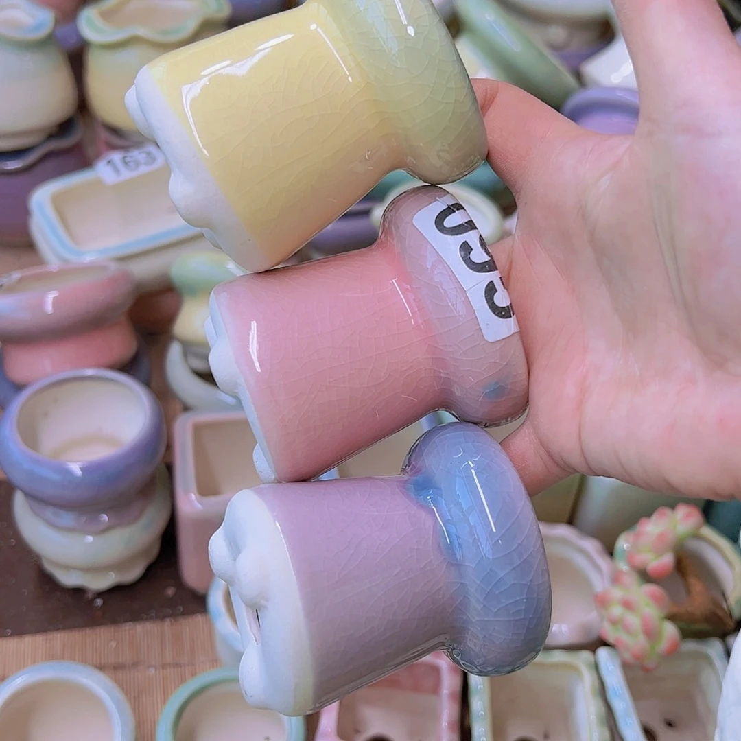 红陶陶瓷花盆满12包邮