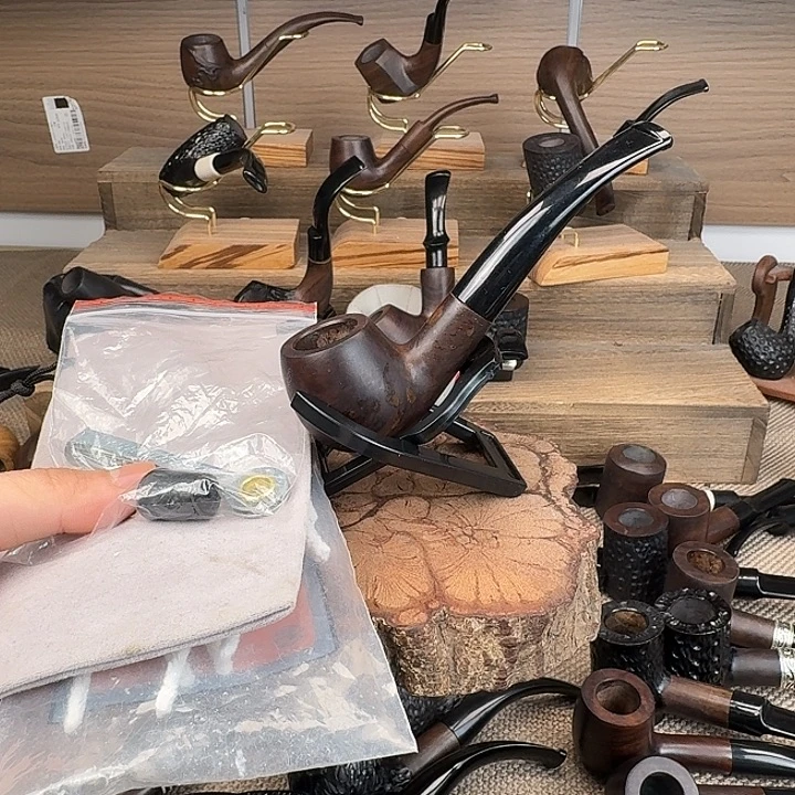 小***作黑檀木黑檀木手工烟斗