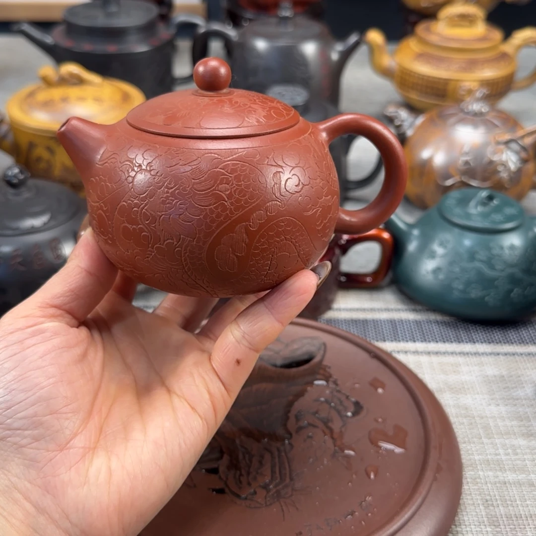 茶壶紫砂紫砂紫色紫砂