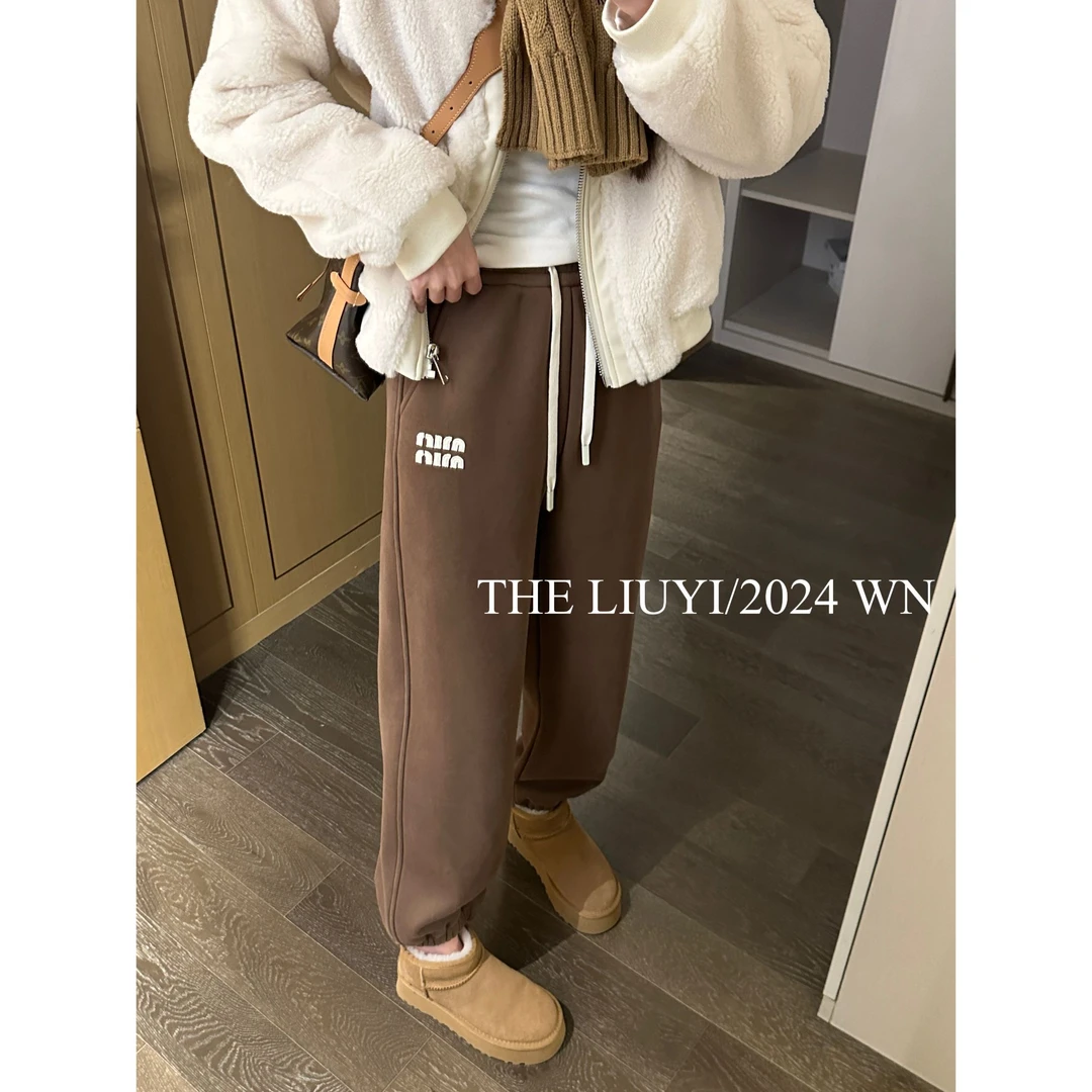 【LIUYI】冬季加绒显瘦束脚卫裤410243
