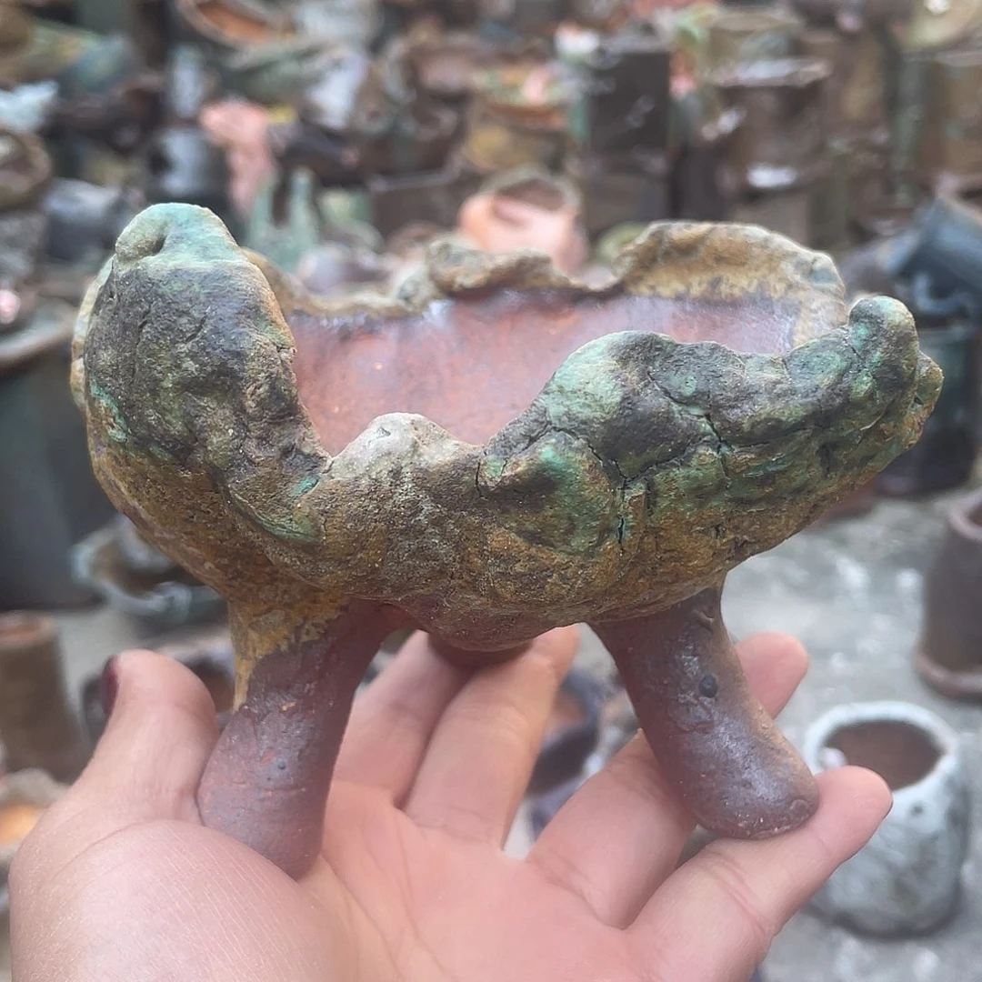 特价福利款高温粗陶手工盆