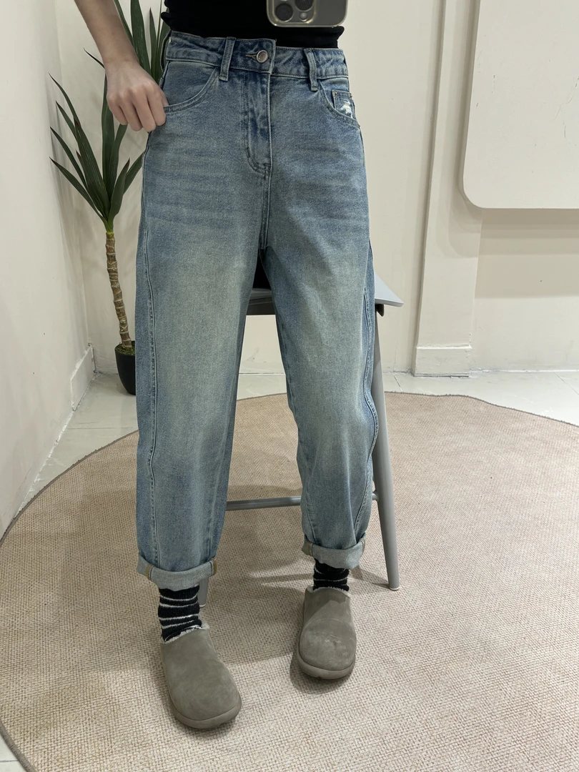 《遇见》牛仔垮裤宽松小脚萝卜裤休闲百搭