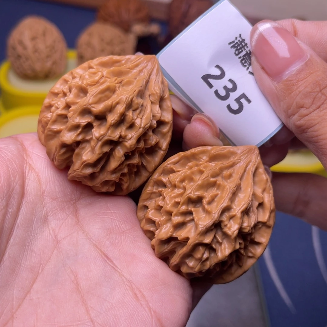 吊坠文玩核桃40龙门涧凹底235