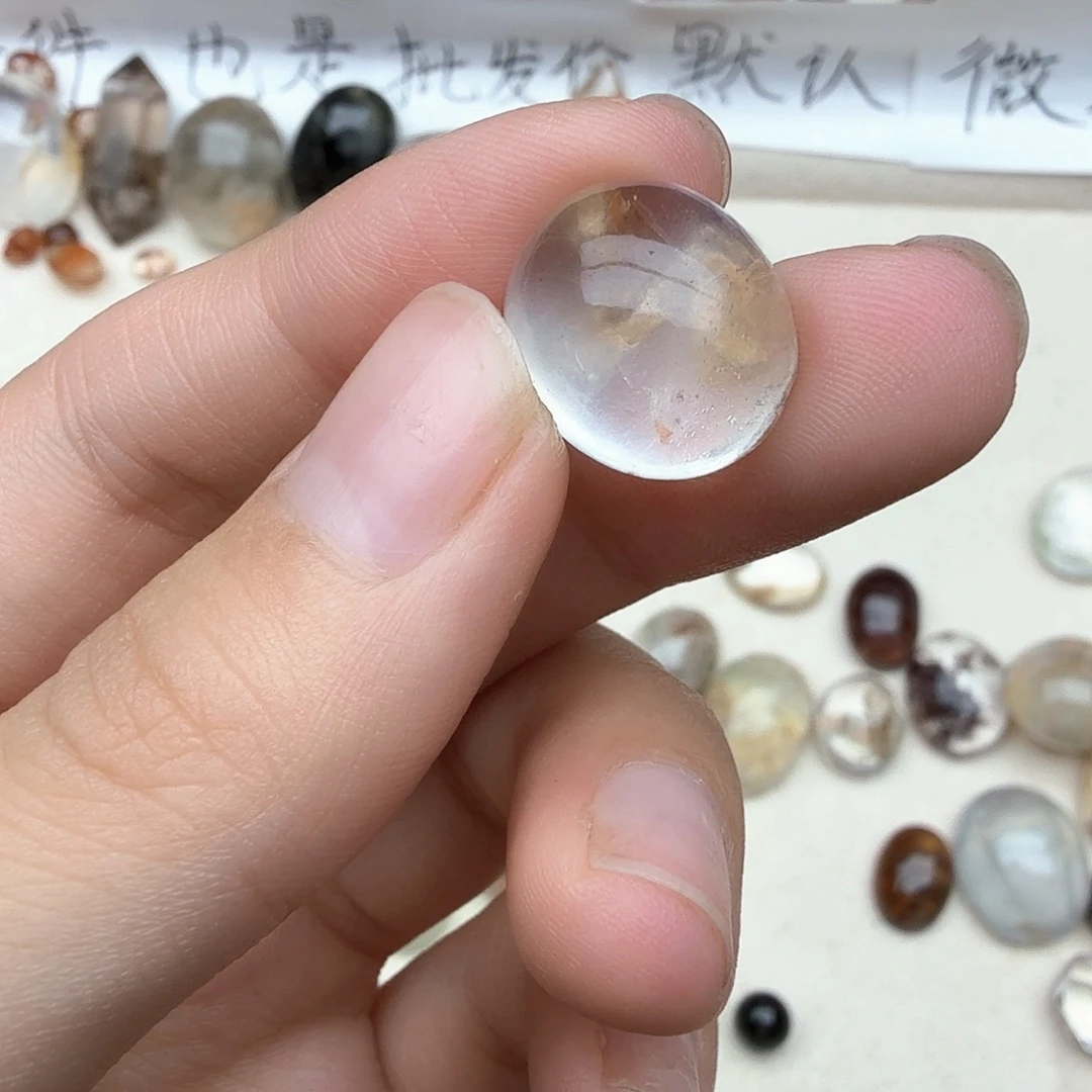 饱***吃珠宝半成品未镶嵌水晶