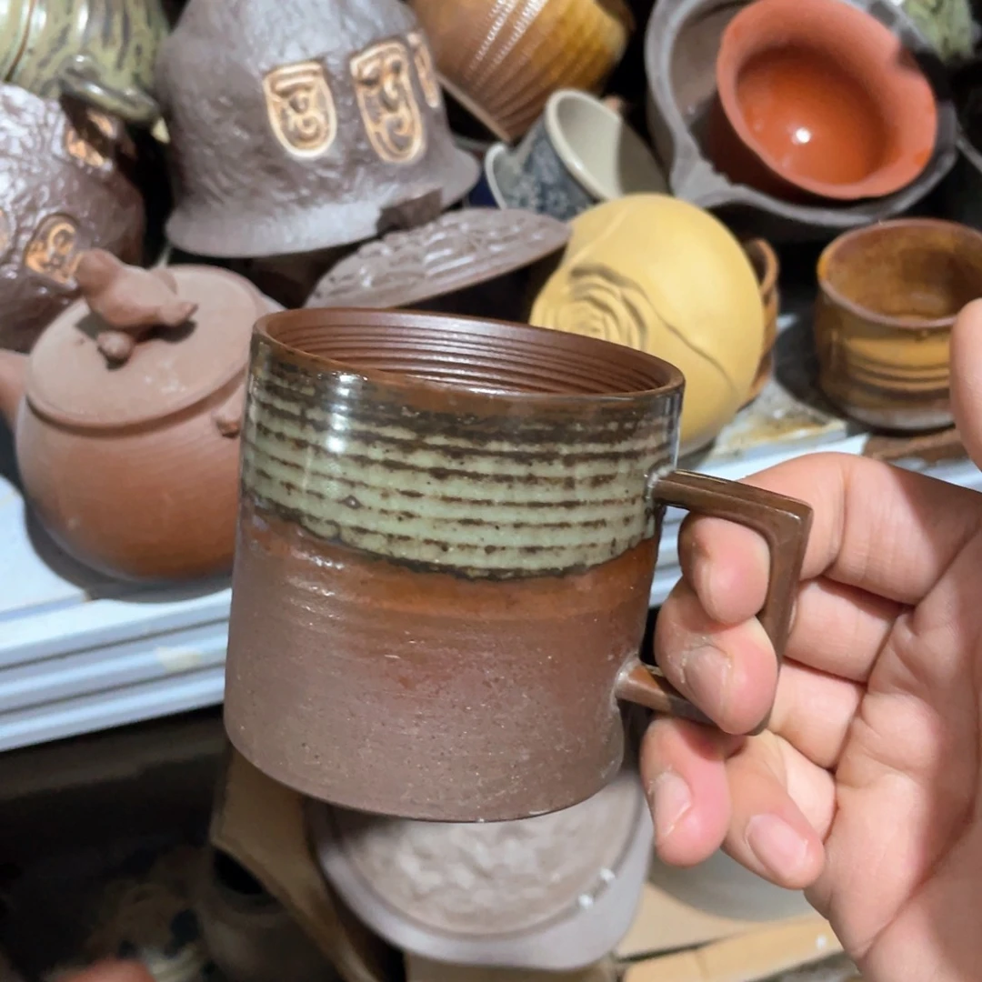 瓷片原矿绿植盆景茶香熏酒花鸟