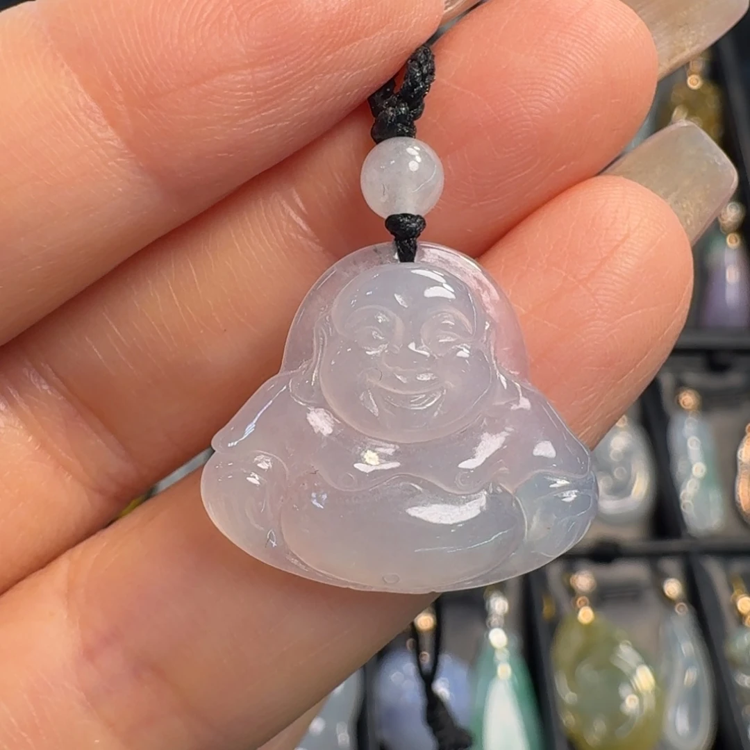 翡翠未镶嵌颈饰佛公