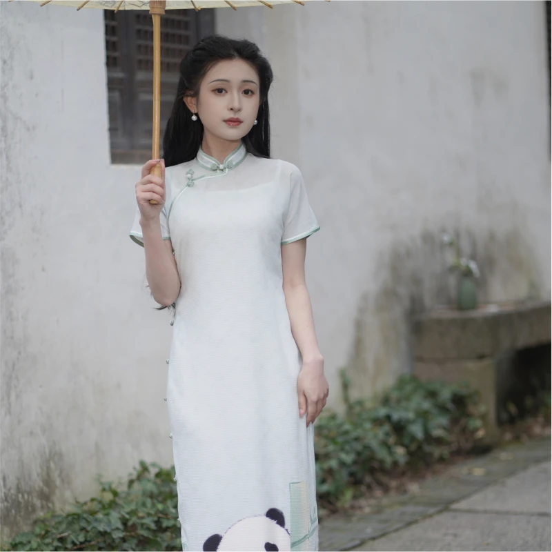 熊猫 旗袍清仓  直播专属（微瑕）请根据主播提示付款