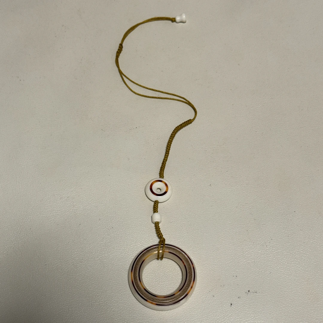 牛骨镶嵌竹子仿玳瑁鸟笼用扳指 手扣 指环 搭配牛骨绳 鸟笼配件