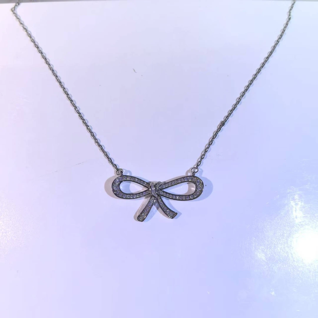 项链 【乾诚轻奢】时尚百搭蝴蝶结项链-W334