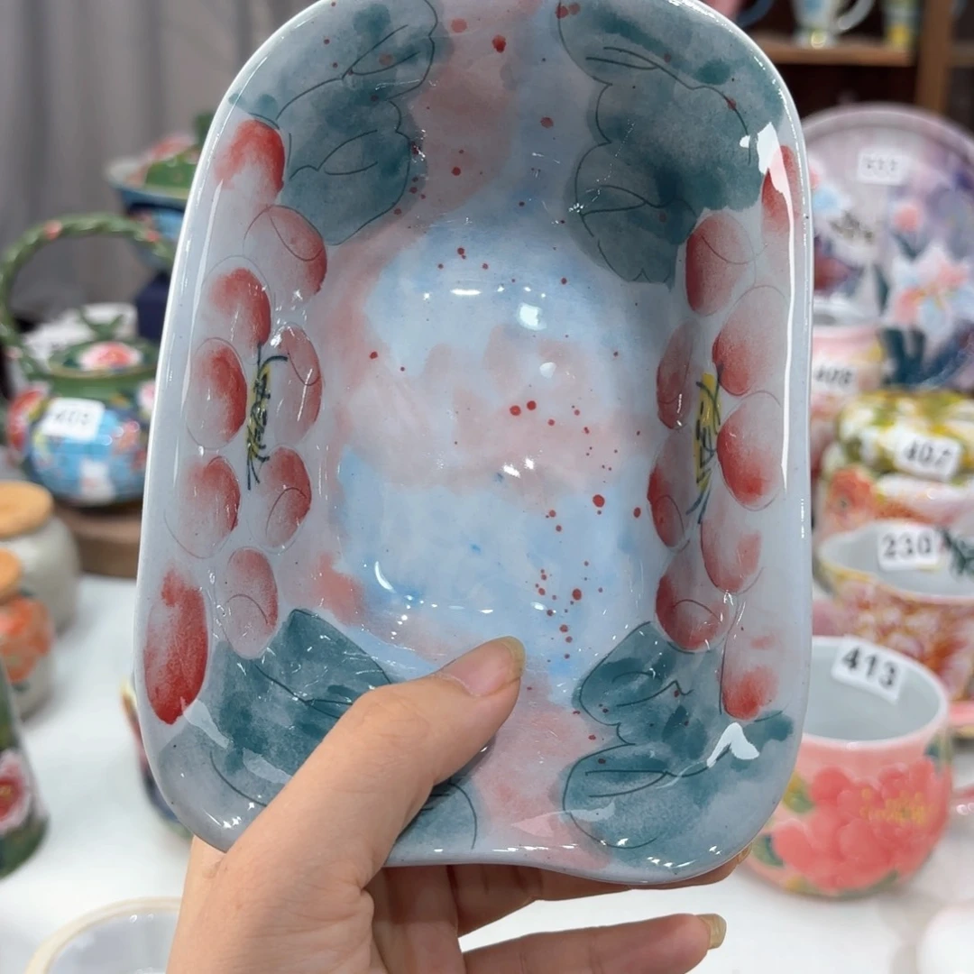 景德镇手绘高温釉下彩陶瓷茶具