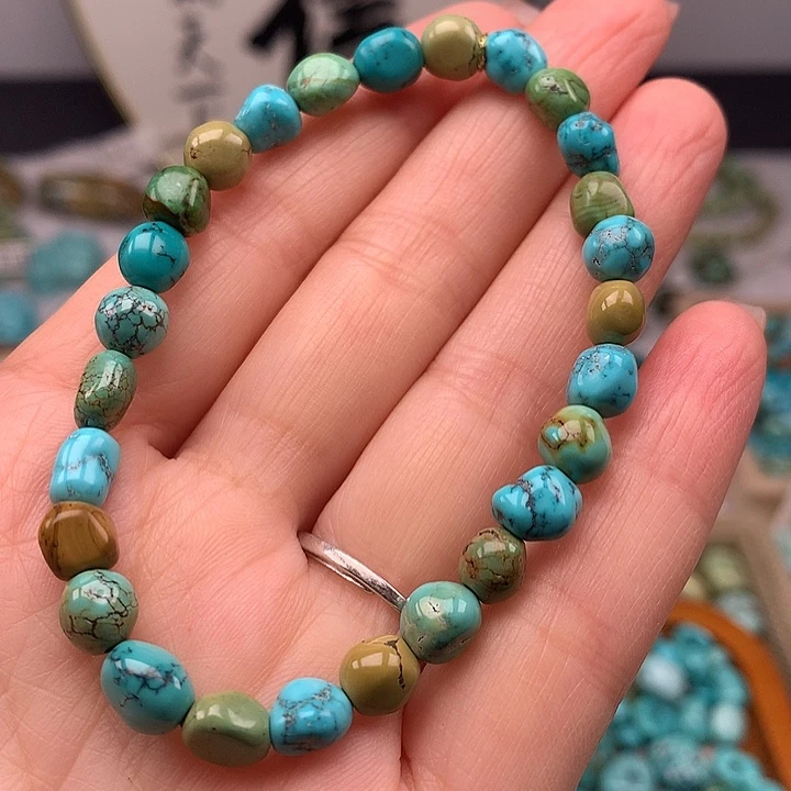 绿松石未镶嵌扣子