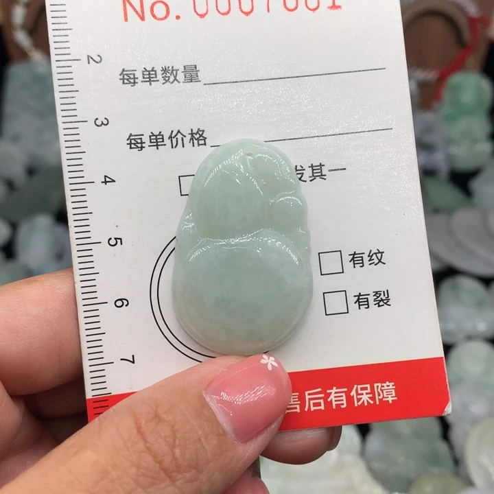 翡翠未镶嵌颈饰微瑕