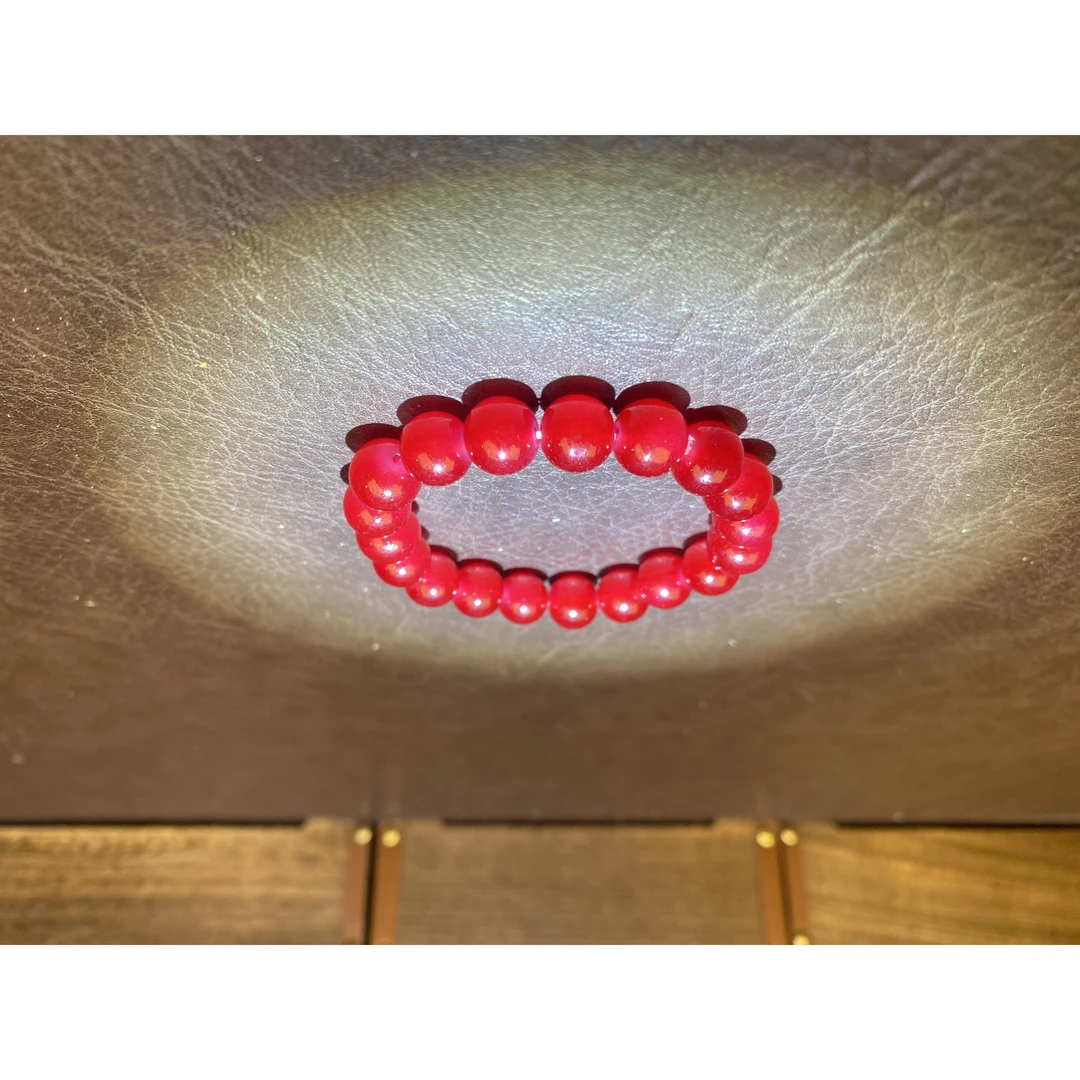 铁手链 557红幸福之石精品手串yw557（无礼盒）