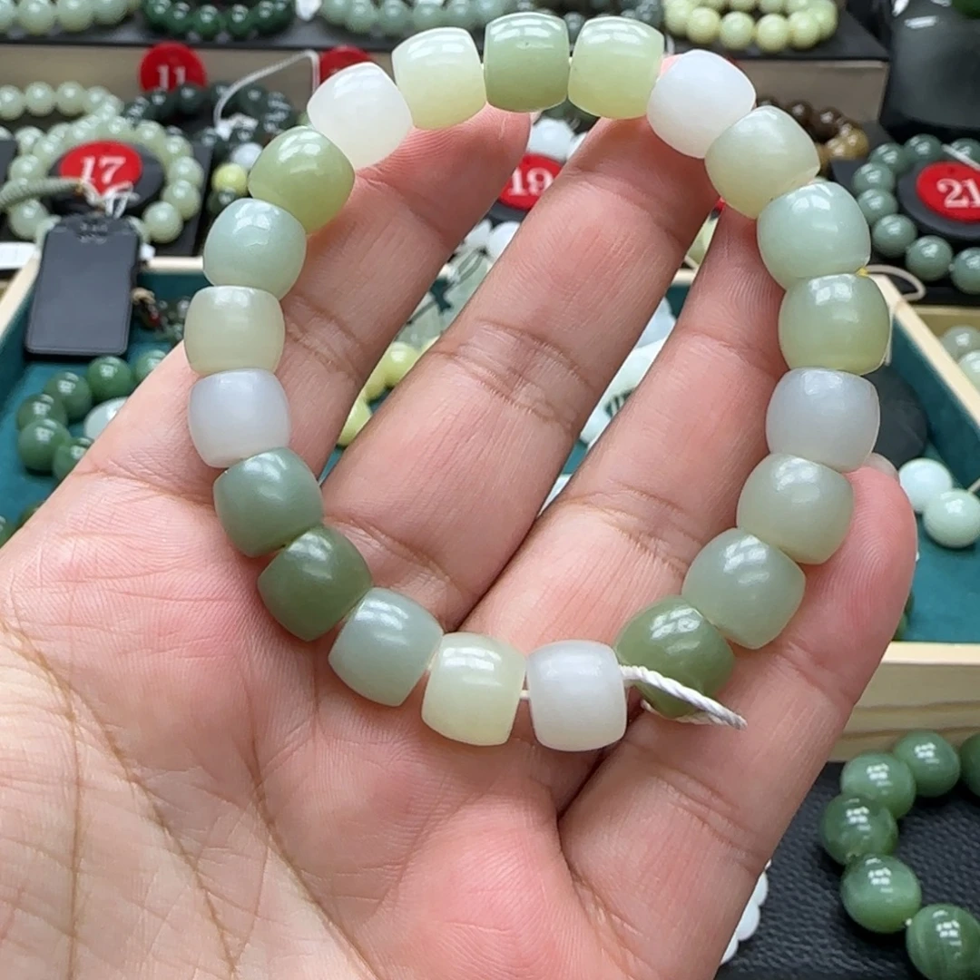 和田玉未镶嵌手链10