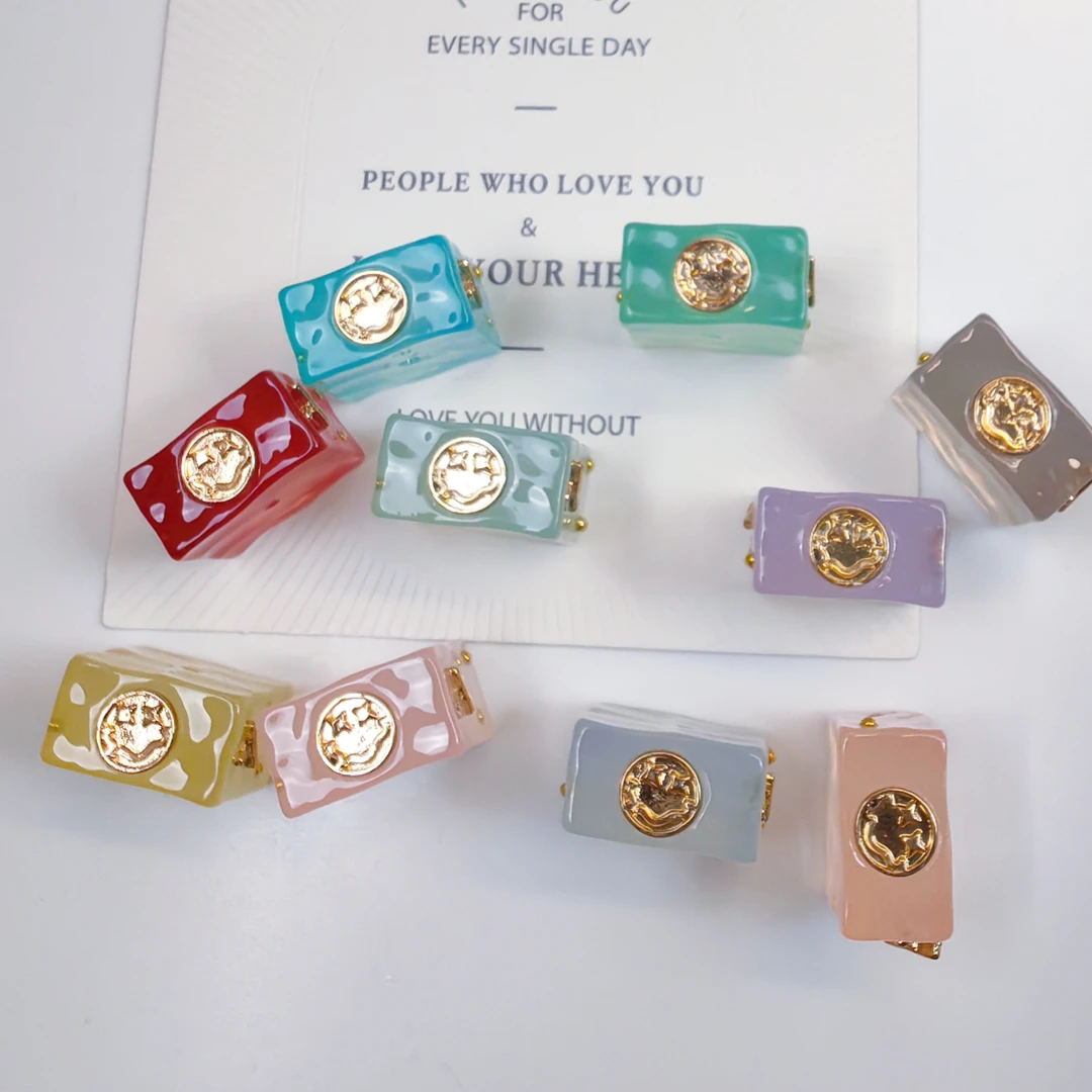 韩国胶定制DIY 果冻晕染贴合金枕头方 通孔