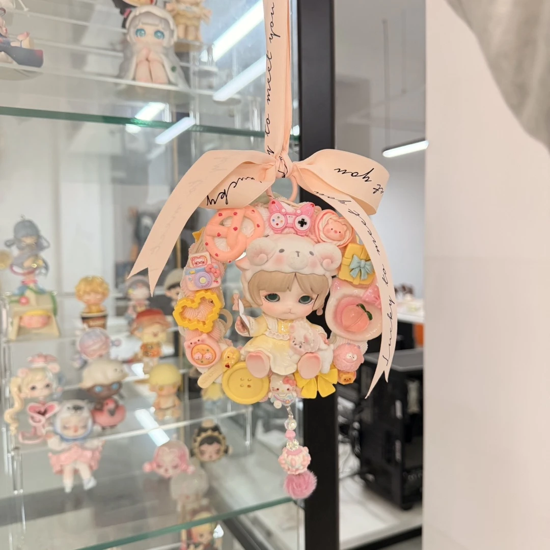 福福【大娃精致花环车挂】手工DIY 创意摆件