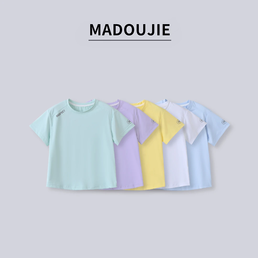 022儿童速干短袖T恤夏青少年户外运动男女童同款3218