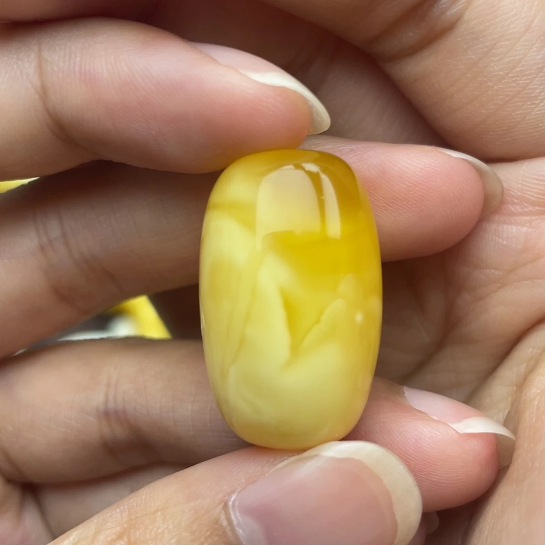 琥珀未镶嵌颈饰桶珠