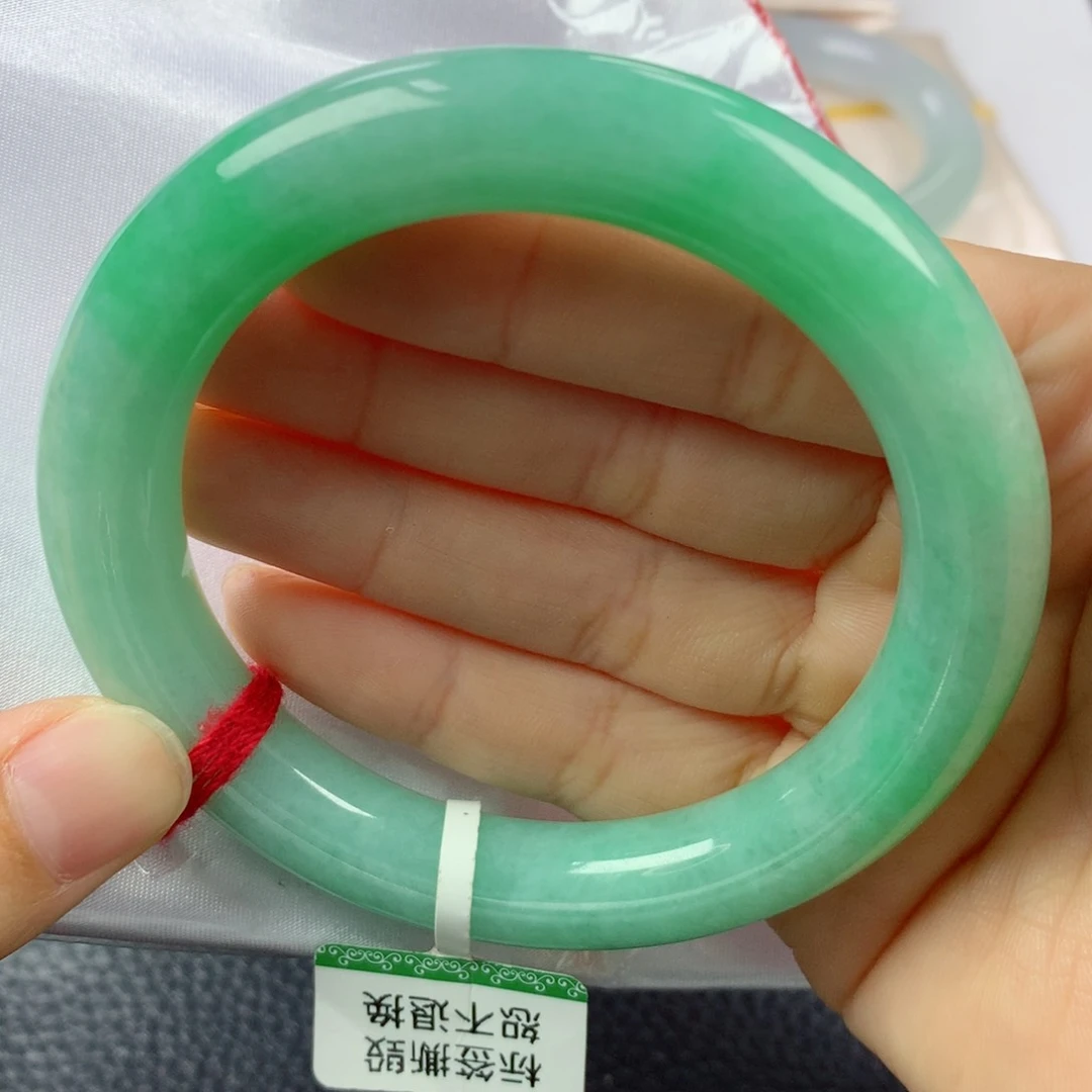 未镶嵌手镯翡翠缅甸天然翡翠A货56.6圆