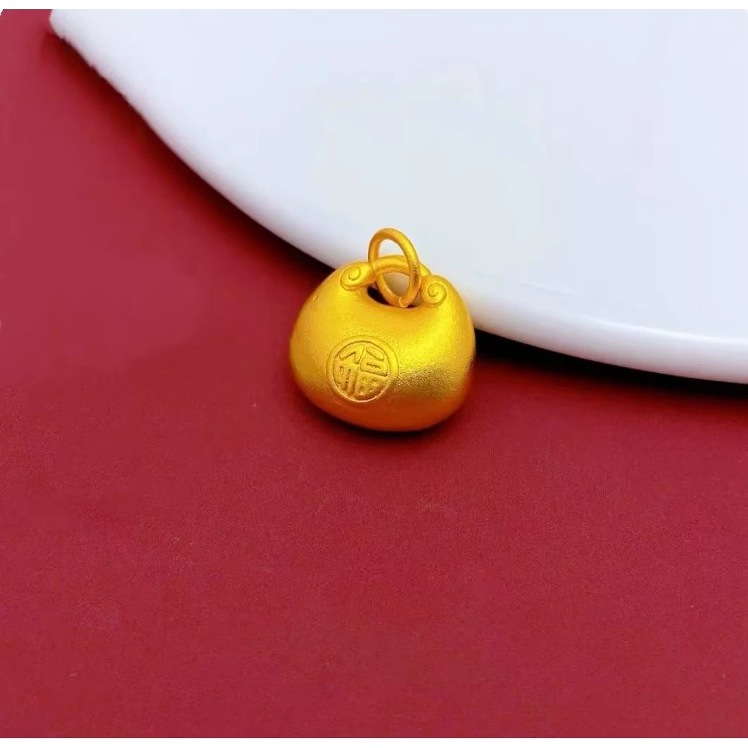 金钱阁【钱总】简约时尚经典小胖福福字吊坠【SCD42】