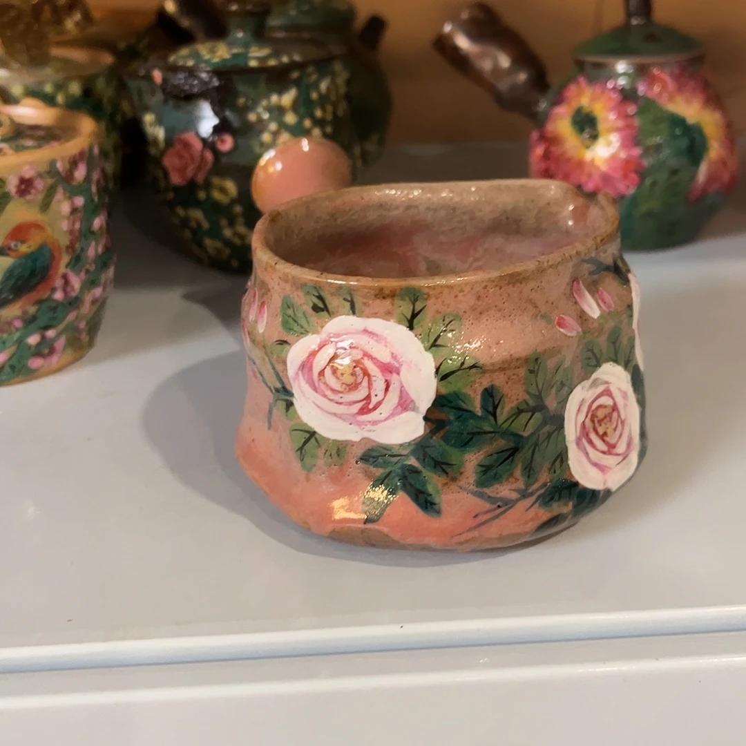 柴烧手工手绘陶瓷