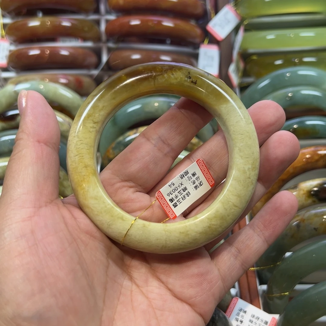 未镶嵌蛇纹石玉手镯