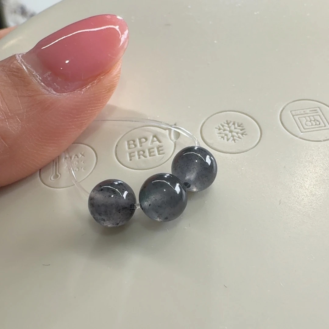 哇***啦未镶嵌手链翡翠乌鸡一手单珠6mm
