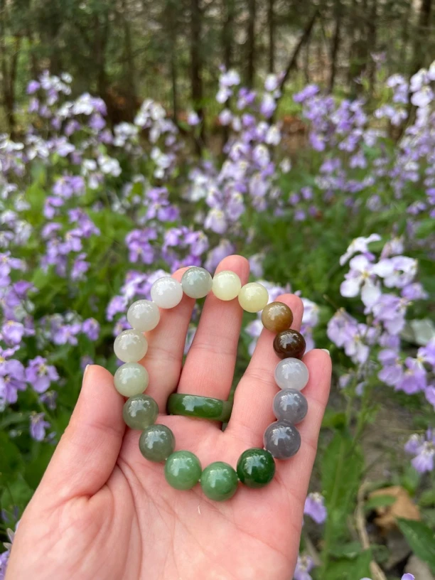 碧玉多宝手串12毫米单圈时尚玉石饰品