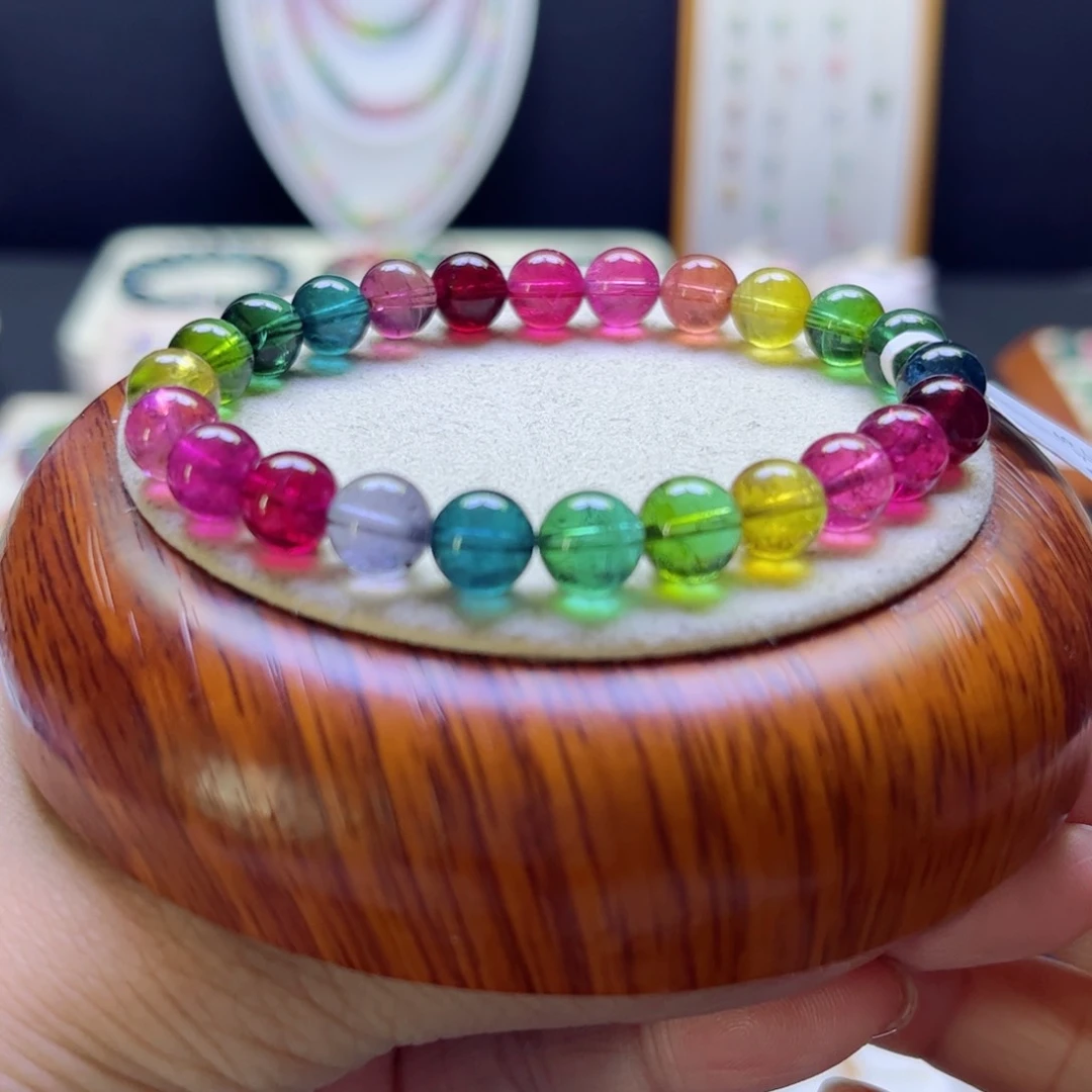 碧玺手链未镶嵌色标8mm