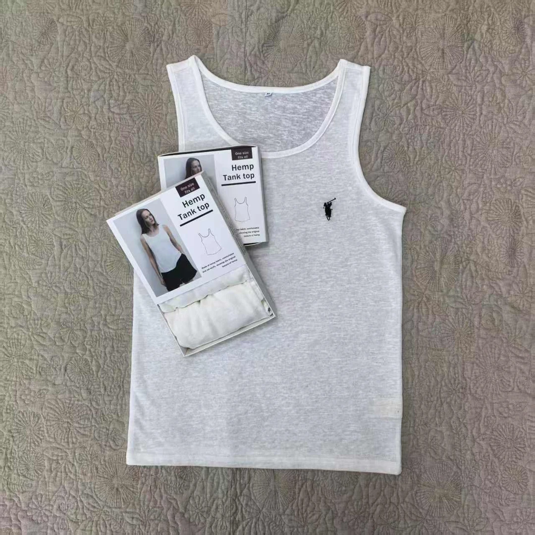 女士品牌款麻背心