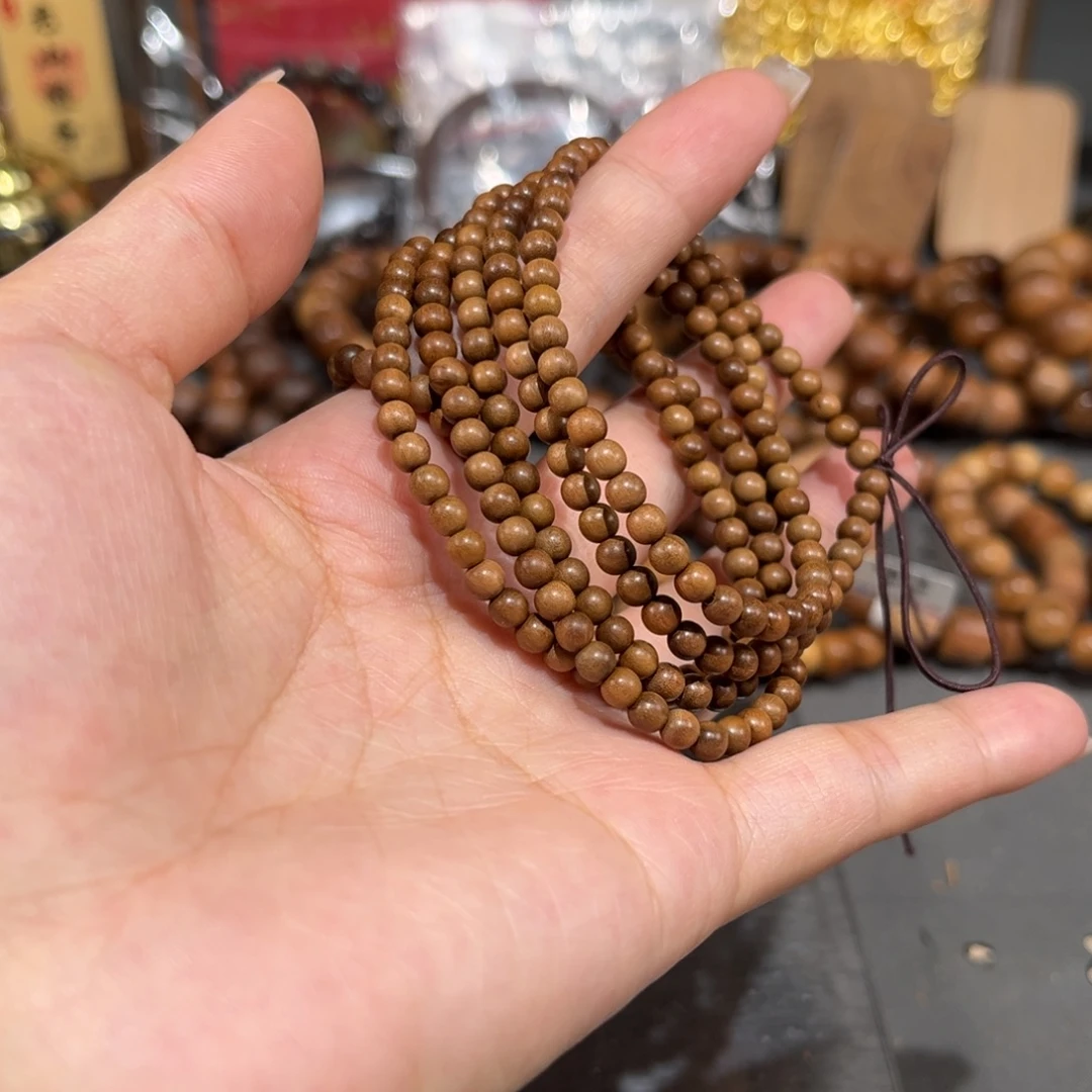 手串/手链檀香木全品黑油线0.4✖️216颗多圈