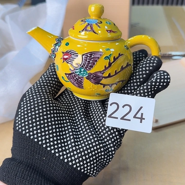 瓷片很好看的茶壶