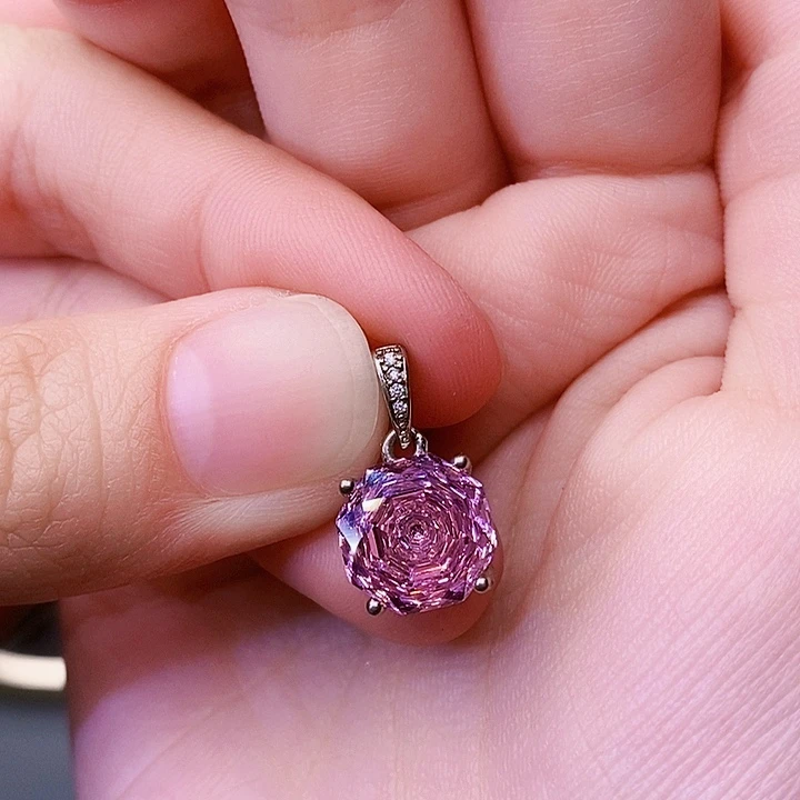 吊坠(赠链)水晶银S925镶嵌