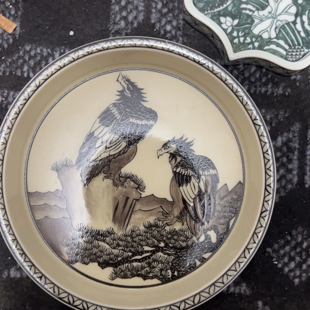 不***猫摆件景德镇手工手绘茶具