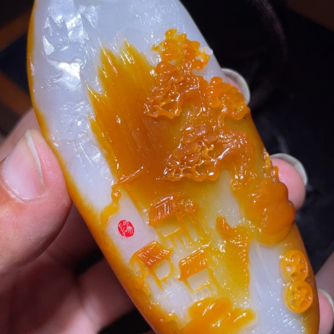 和田玉未镶嵌颈饰d2