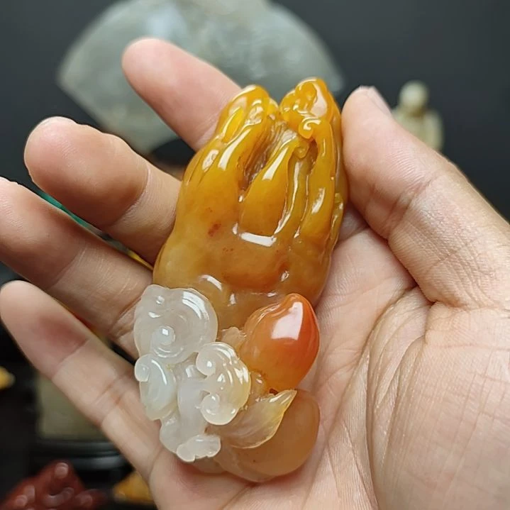 寿山石庄*昂寿山芙蓉石